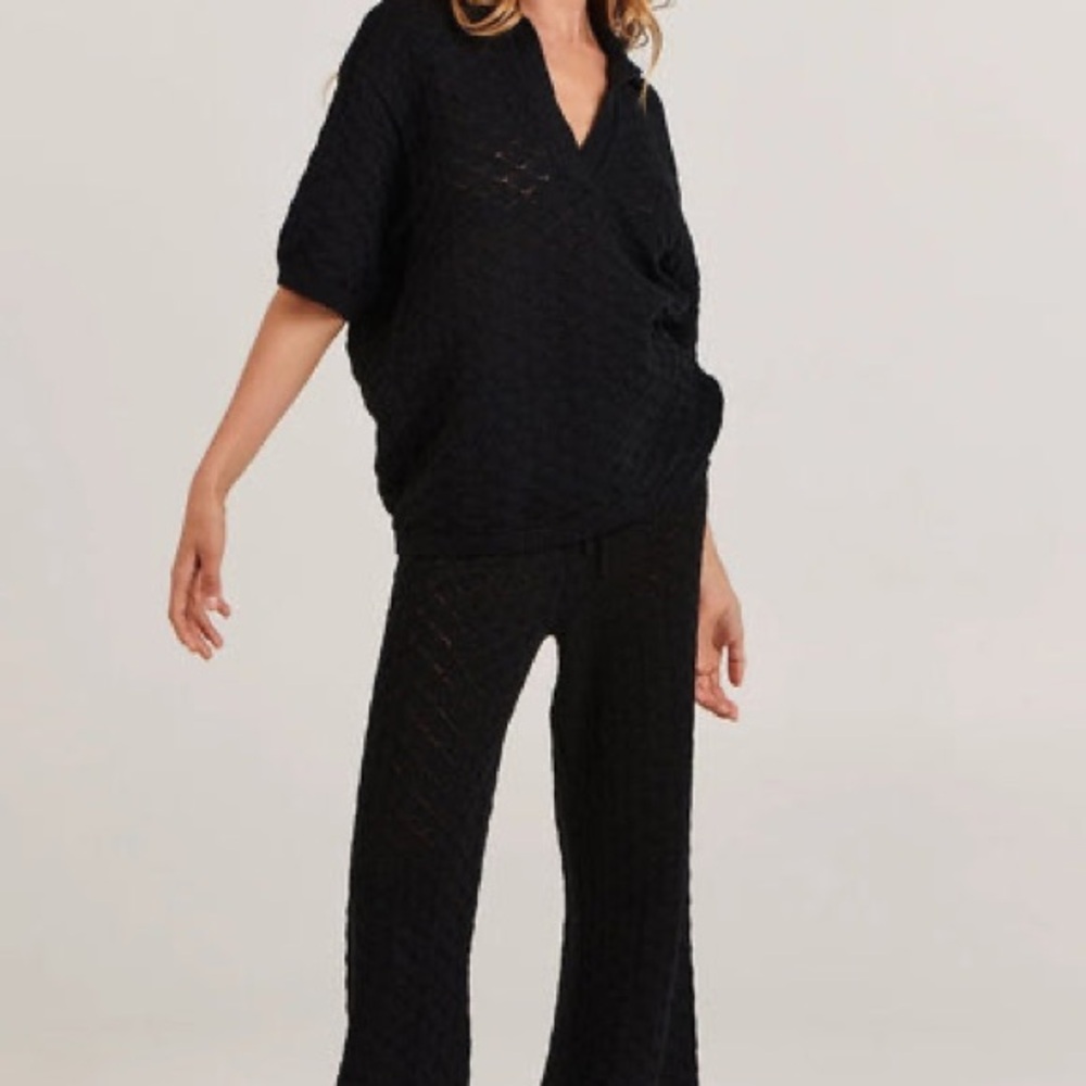 CHARLIE HOLIDAY PIPER PANT - BLACK - Picture 5 of 8